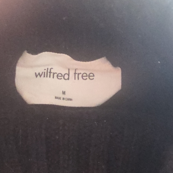 100% Merino Wool Wilfred Black Turtleneck Sweater - Picture 2 of 4